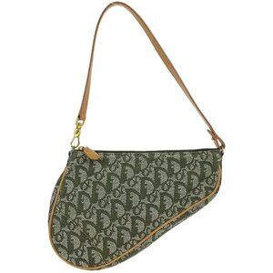 Christian Dior Green Trotter Saddle Handbag